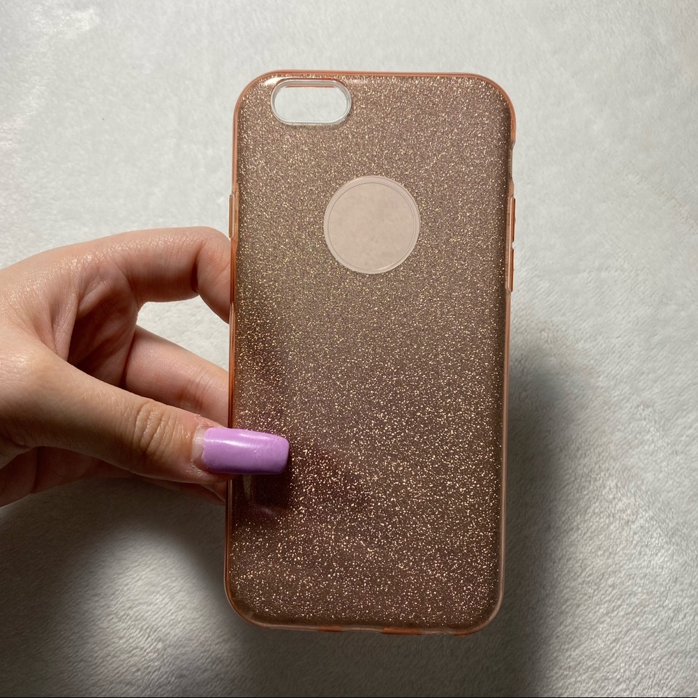 Glitter Sparkles Rose Gold iPhone 6/6s case